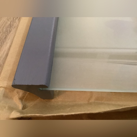 NEW vintage Quebec frosted glass charcuterie tray - Picture 8 of 9